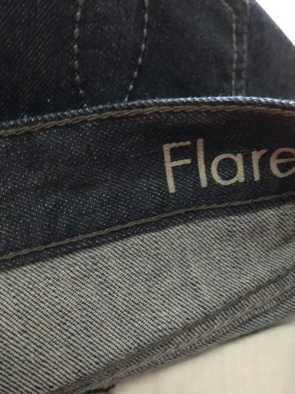 Calvin Klein Jeans Women's Size 32 Blue Flare High Rise Dark Wash Denim Jeans